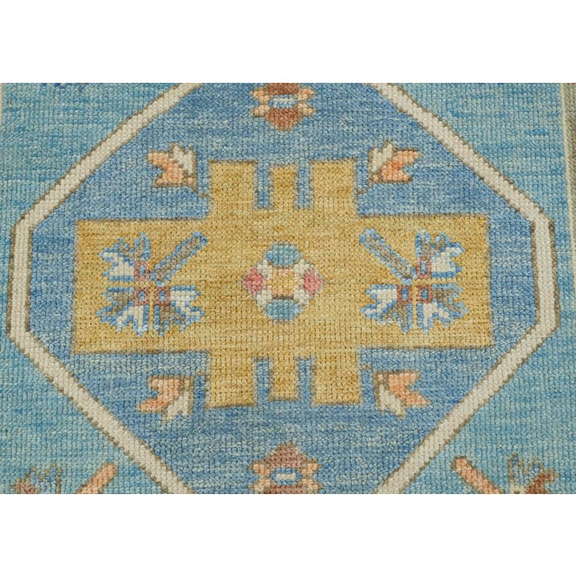 Turkish Oushak Rug 3' x 6'6" #18003 For Sale In Houston - Image 6 of 8