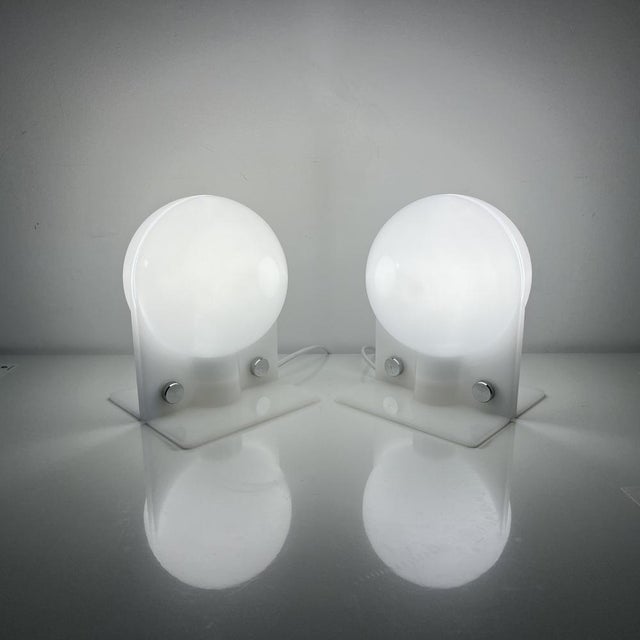 1970s Sirio Lamps of Brazzoni and Lamp for Guzzini, 1970s, Set of 2 For Sale - Image 5 of 14