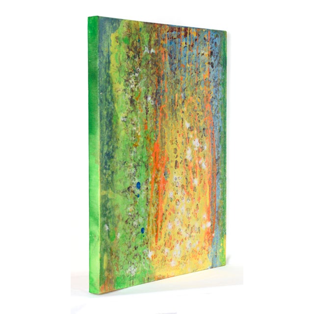 Green Yellow, Green, and Orange - Abstract Expressionist Composition by Charles David Francis For Sale - Image 8 of 10