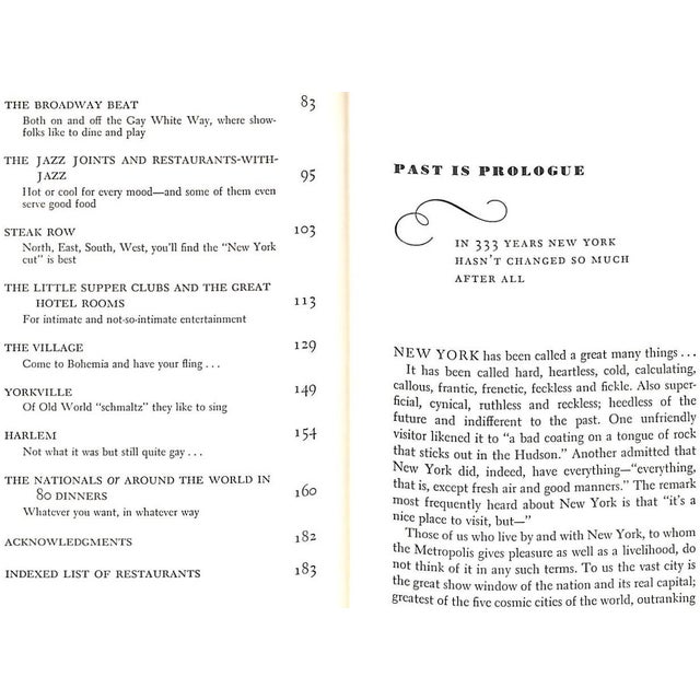 "Danton Walker's Guide to New York Nitelife" 1958 Walker, Danton For Sale - Image 4 of 12