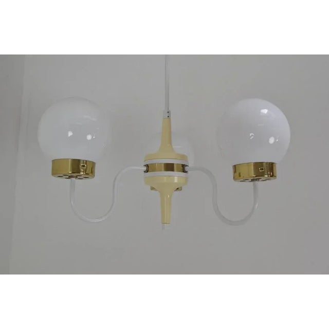 Gold Mid-Century Chandelier, 1960s For Sale - Image 8 of 13