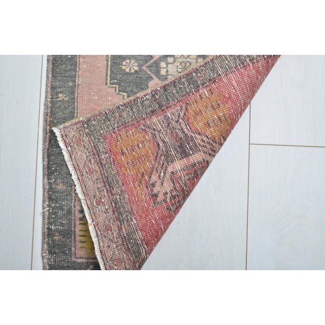 Mid 20th Century Handmade Oushak Small Rug For Sale - Image 4 of 5
