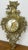 Vintage French style Wall Clock in Brass For Sale - Image 9 of 12