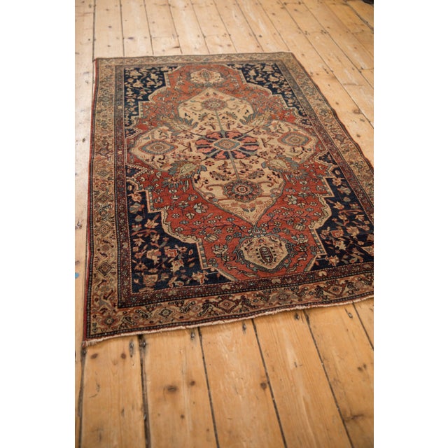 Vintage Farahan Sarouk Rug - 3'3" x 4'8" For Sale - Image 9 of 13