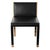Black "Victoria" Chair With Stainless Steel, Bronze and Woven Leather For Sale - Image 8 of 13