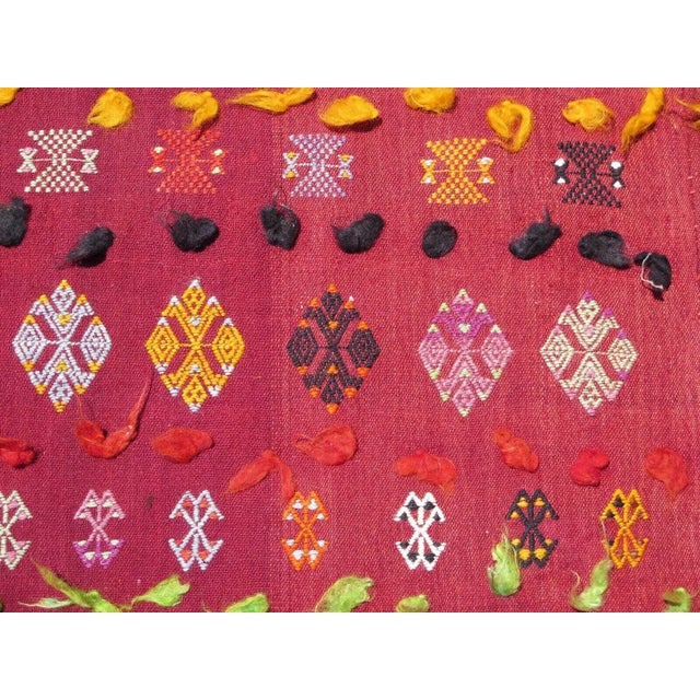 1960s Vintage Red Kilim Rug - 61"x112" For Sale - Image 10 of 12