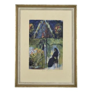 Frideborg Bryth, Finis Lordes, Oil on Board, 1950s, Framed For Sale