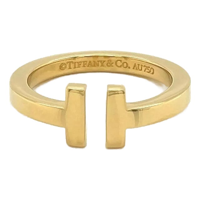 Tiffany & Co. T Square 18k Yellow Gold Band Ring For Sale