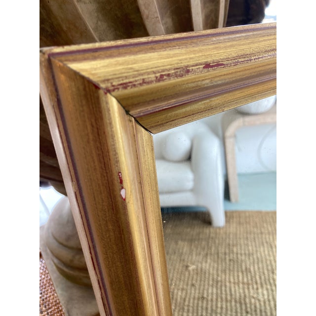 Gold French Directoire Style Gilt Mirror For Sale - Image 8 of 11