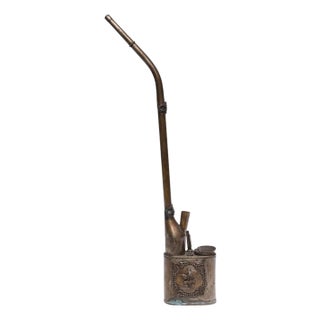 Chinese Vintage Brass Water Pipe, C. 1950 For Sale