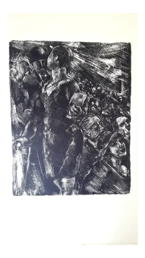 Moreau - Paris, At The Cinema - Original Etching 1927