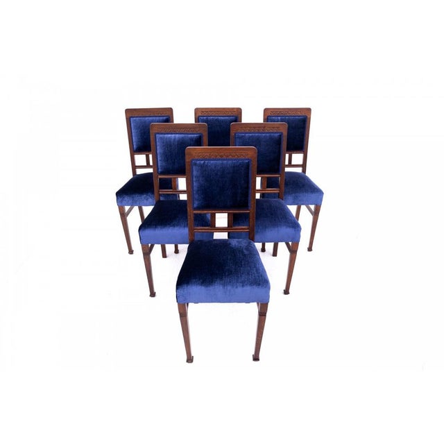 Set of Polish Chairs, 1930s, Set of 6, in Very Good conditions. Designed 1920 to 1949