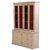 This 19th-century two-piece cabinet bookcase has a simple, traditional form with a softly painted, timeworn finish. The...