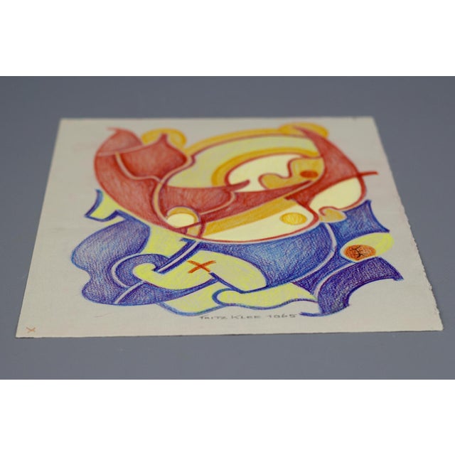 Fritz Klee, Abstract Composition, 1965, Drawing For Sale - Image 14 of 18
