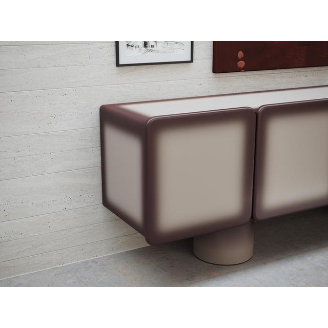Paint Four-Doors Sideboard with Lacquer Finish by Ultramobili For Sale - Image 7 of 13