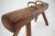 Large Adjustable Gymnastic Leather Pommel Horse, 1950s For Sale - Image 3 of 9