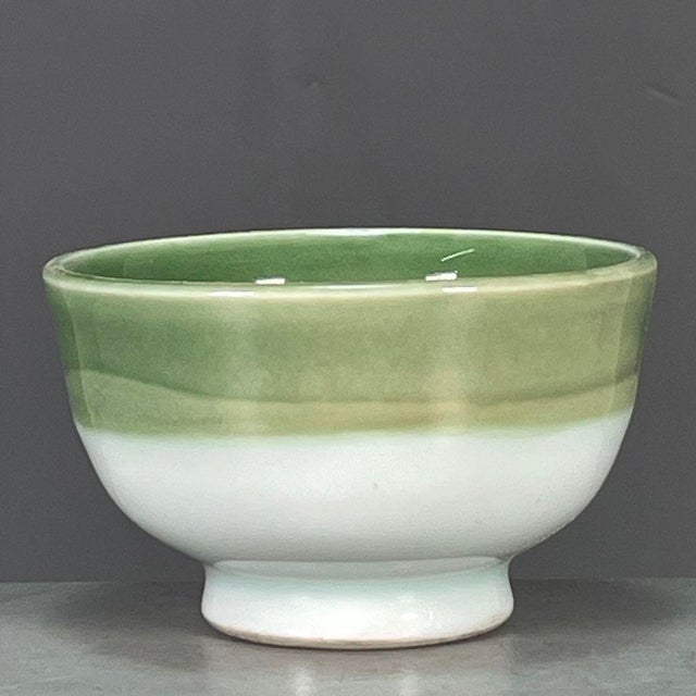 Chinese Two-Tone Glazed Porcelain Tea Cup For Sale - Image 9 of 9
