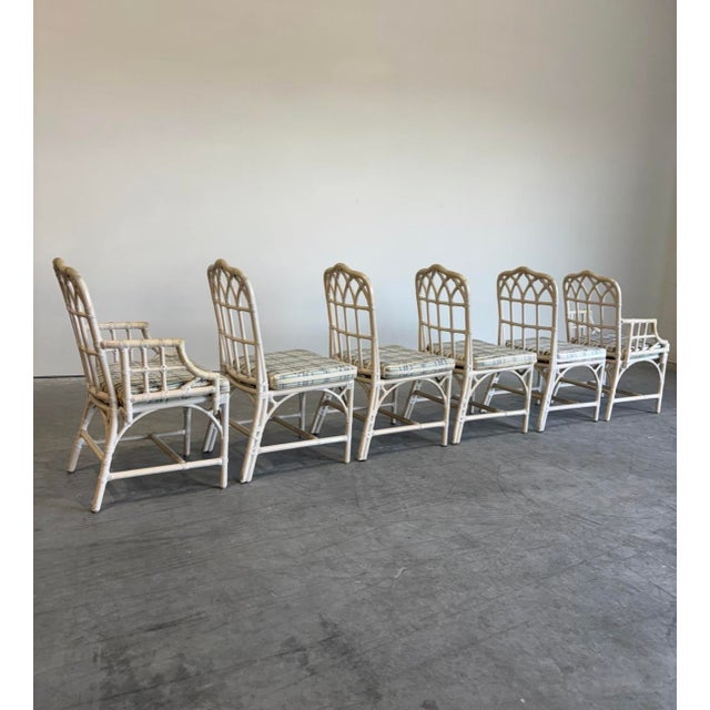 Boho Chic McGuire Bamboo Dining Set For Sale In Tampa - Image 6 of 15