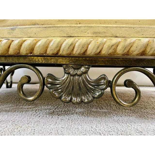 1960s French Empire Style Commode or Dresser With Marble Top & Bronze Lion Head Pulls For Sale - Image 5 of 13