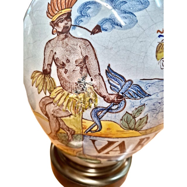 Mid 20th CenturyTobacco Jars as Table Lamps - a Pair For Sale - Image 10 of 13