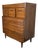 Vintage Merton Gershun-Style Walnut Highboy Dresser by Carlton House For Sale