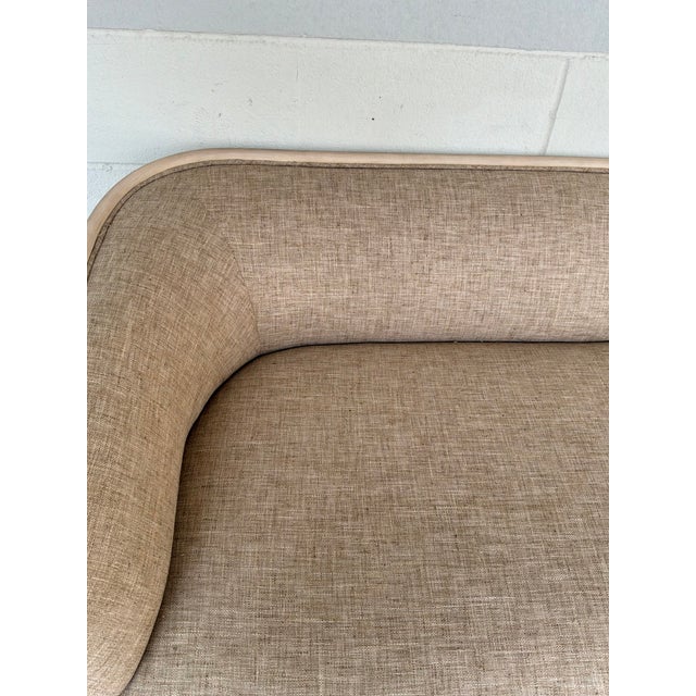 Wood Barbara Barry for Baker / McGuire Encircle Sofa For Sale - Image 7 of 8