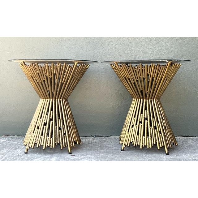 Vintage Ambella Home “Pick Up Stick” Side Tables - A Pair For Sale In West Palm - Image 6 of 12