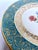1940s Vintage 1930s Rosenthal Germany Turquoise & Gold Encrusted Porcelain Dinner Plate For Sale - Image 5 of 7