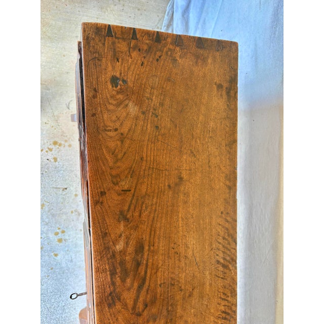 18th Century Spanish Walnut and Iron Three Drawer Console Table For Sale - Image 13 of 15