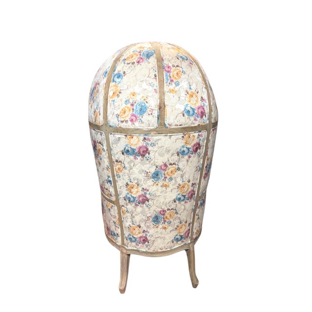 Vintage Floral Balloon, Porter, Canopy Chair For Sale In Chicago - Image 6 of 8