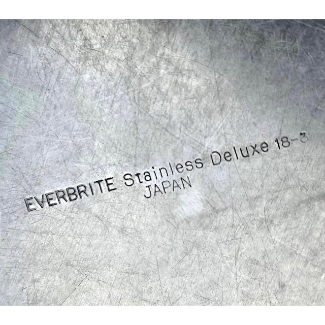 Metal Mid 20th Century Everbrite Deluxe Curved Stainless Steel Bowl For Sale - Image 7 of 7