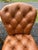 Edward Ferrell Tufted Brown Leather Dining Chairs -Set of 4 For Sale - Image 4 of 15