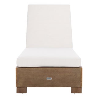 Blanquilla Eucalyptus Chaise Lounge, Natural/Beige For Sale