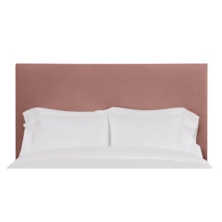 Hadley California King Headboard, Blush Velvet For Sale