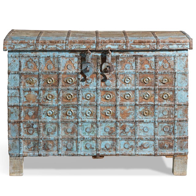 This antique chest from Gujarat, India, is in a style known as a pithara - a traditional storage piece that would once...