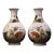 Pair of Vintage Famille Rose Porcelain Vases With Figural & Deer Motifs For Sale