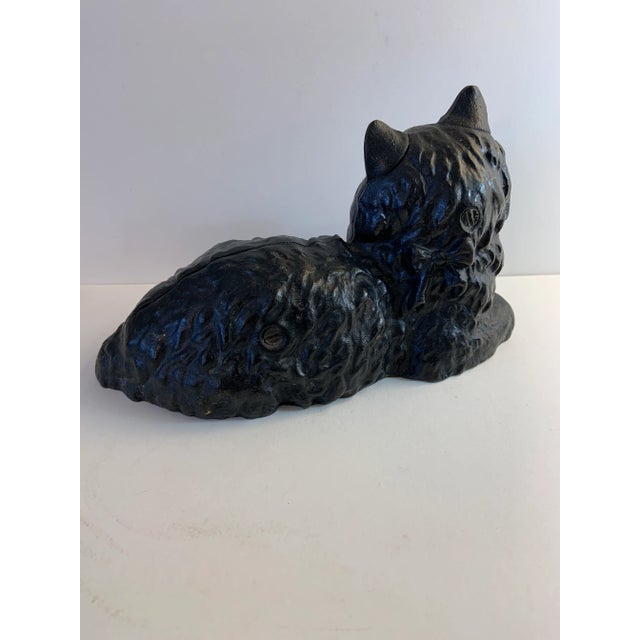 1950 Cast Iron Fireplace Place Door Stop Cat For Sale In New York - Image 6 of 11