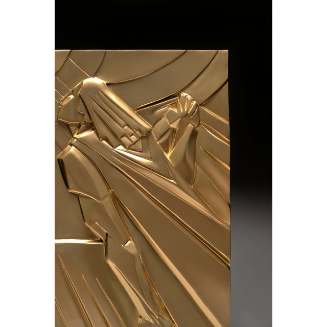 Gold Art Deco Bas-Relief Gold After Rene Paul Chambellan, Chanin Building New York City For Sale - Image 8 of 18