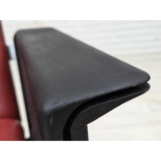 Metal Danish in Leather and Chrome Steel Armchair by Arne Vodder for Sibast, 1970s For Sale - Image 7 of 18
