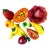 Vintage Mexican Folk Art Paper Mâché Fruits and Vegetables for Kitchen Styling- Set of 10 For Sale
