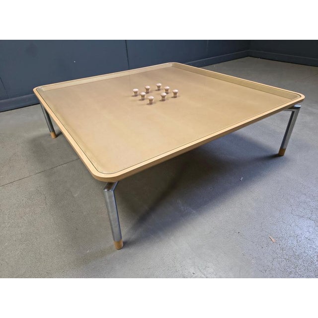 1980s Post Modern Coffee Table with Cork and Glass, 1980s For Sale - Image 5 of 11