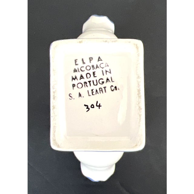 Vintage Elpa Alcobaca Portugal 5” Finger Vase For Sale - Image 4 of 5