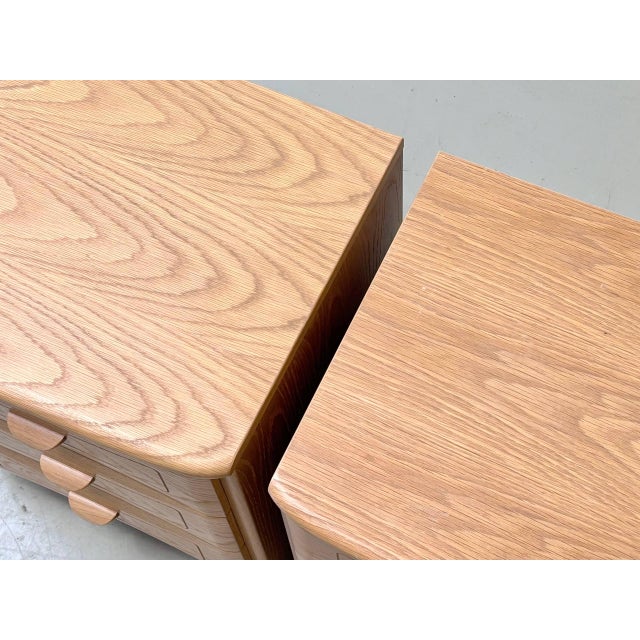 Vintage Bedside Table in Light Wood For Sale - Image 15 of 16