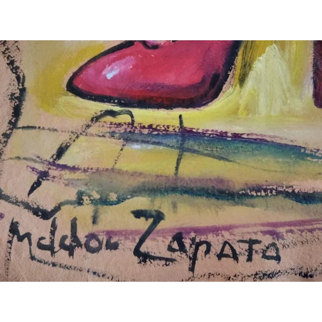 Melchor Zapata, Untitled, 2015, Mixed Media on Paper, Framed For Sale - Image 3 of 5