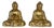 Southeast Asian Artist, Buddha Sculptures, 20th Century, Gilt Terracotta, Set of 2 For Sale