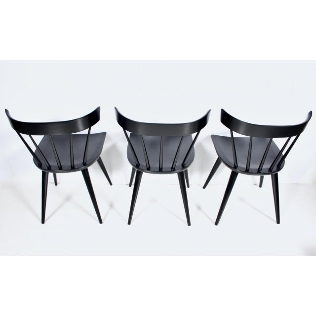 Set of 8 Attributed to Paul McCobb Planner Group Black Dining Side Chairs For Sale - Image 9 of 18