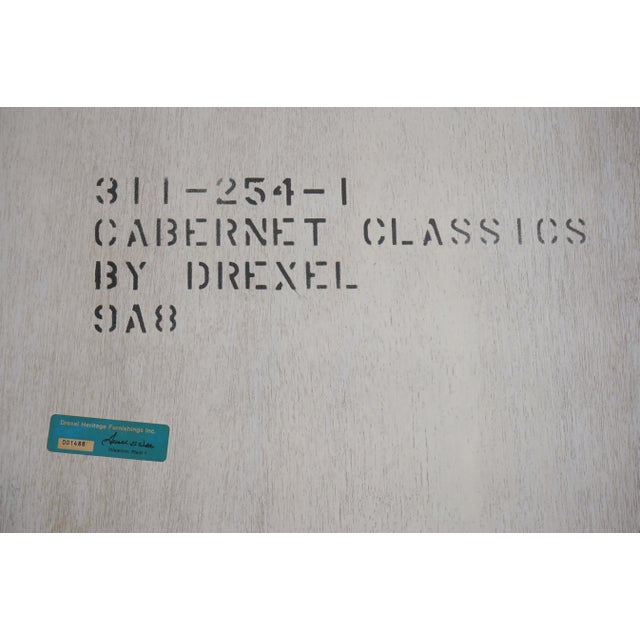 Drexel Cabernet Classics French Provincial Dresser W. Trifold Mirror For Sale - Image 18 of 18