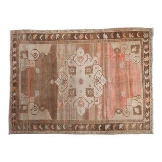 Vintage Distressed Kars Carpet - 6'7" X 9' For Sale