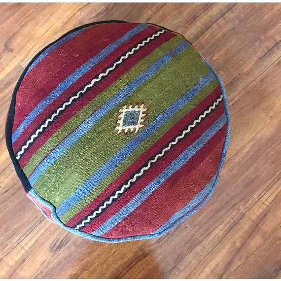Turkish Kilim Pouf Chairish
