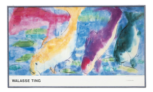 4 Poissons Framed Poster by Walasse Ting, 1988
